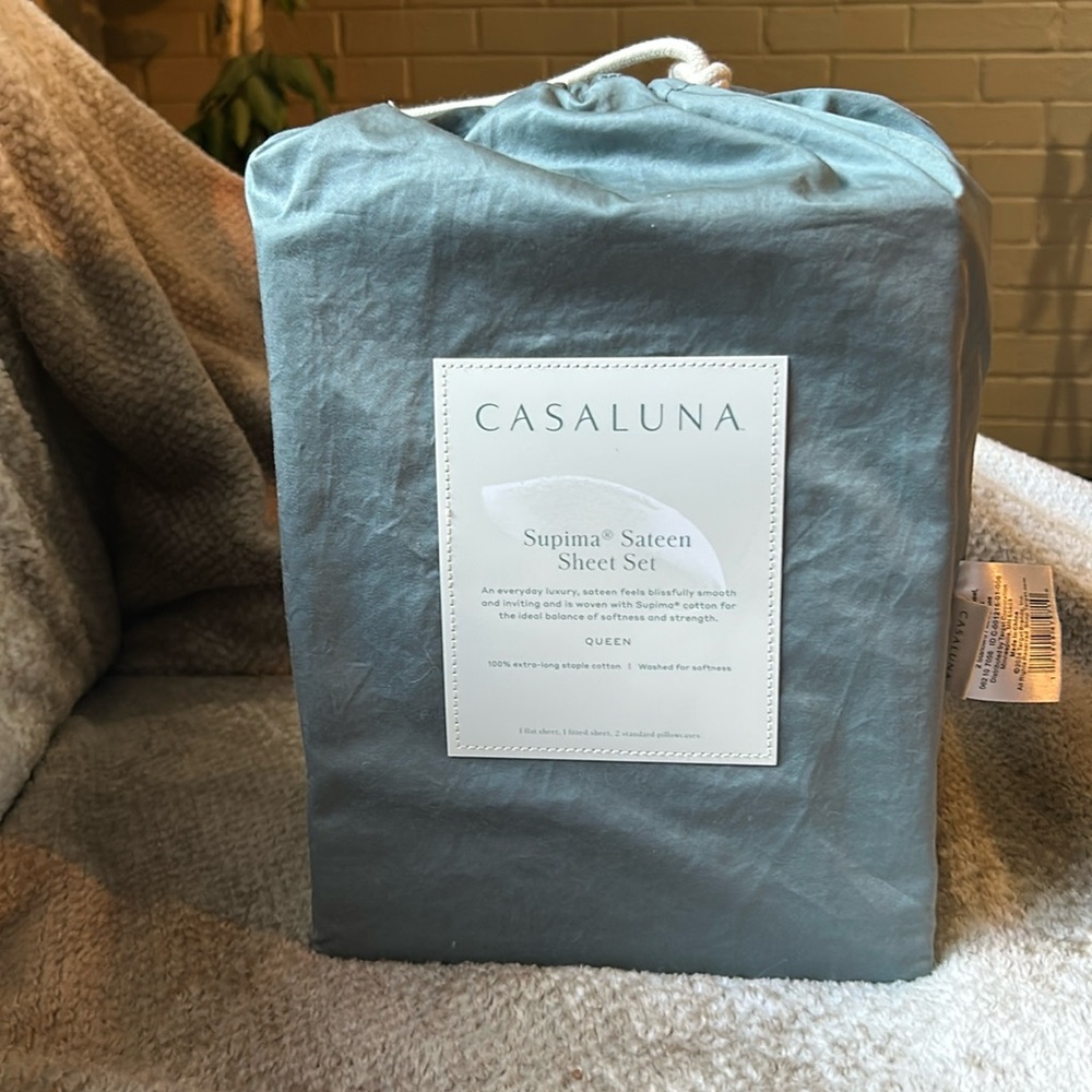 Casaluna Supima Sateen Sheet
